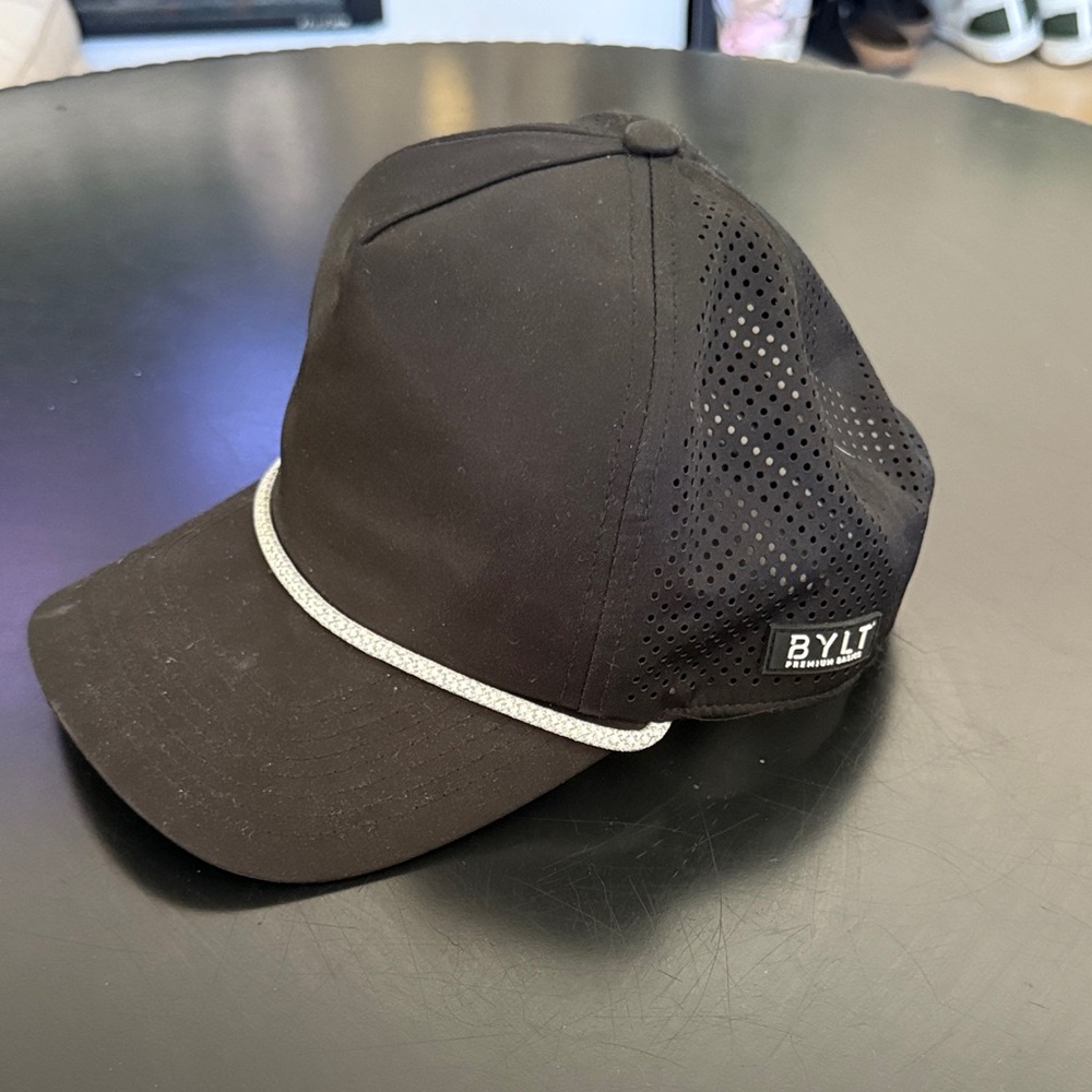 BYLT Basics Black Perforated Hat